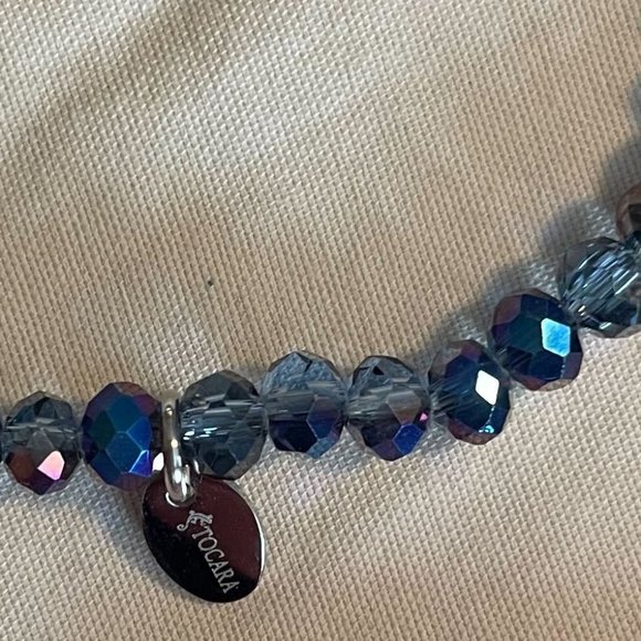 Tocara Sylvie Anne FB70001 Blue Aurora Borealis Crystal Stretch Bracelet | C$14 - Picture 2 of 3